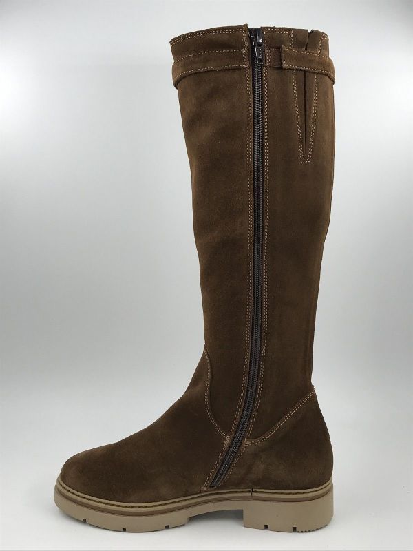 DLS dam Llaars suède cognac (7198 V02 velour bruciato) - Stiletto Schoenen (Oudenaarde)
