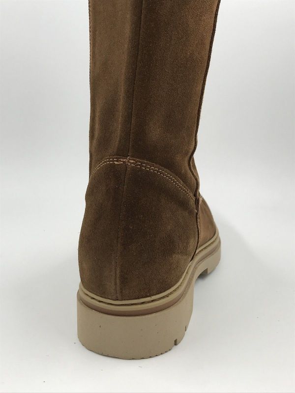 DLS dam Llaars suède cognac (7198 V02 velour bruciato) - Stiletto Schoenen (Oudenaarde)