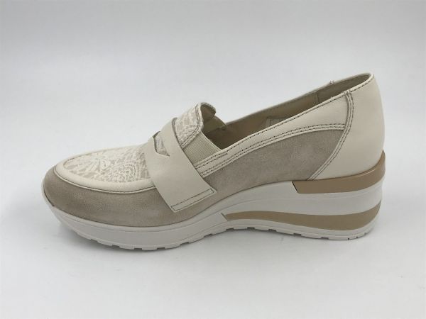 DLS dam moc led/kant ecru (7001 V01 velour sheer) - Stiletto Schoenen (Oudenaarde)