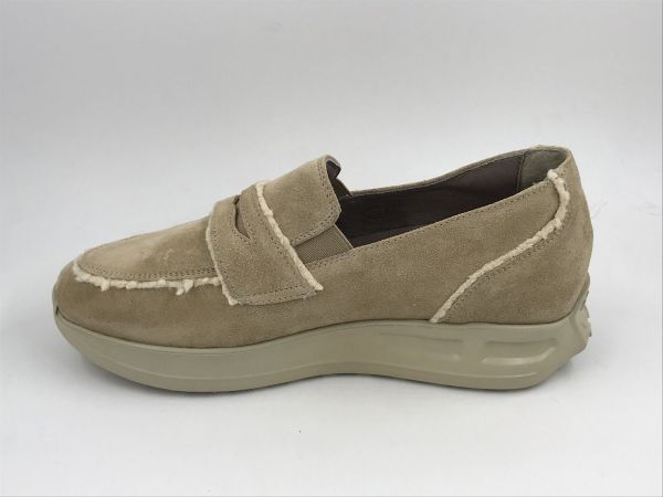 DLS dam moc suède sand (6758 V01 velour tappo) - Stiletto Schoenen (Oudenaarde)