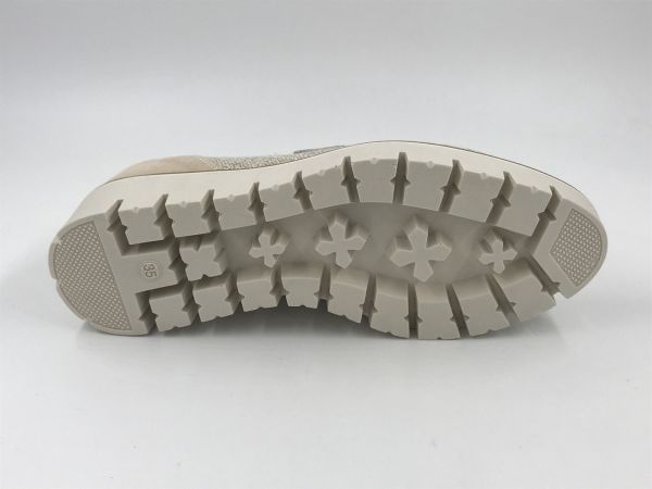 DLS dam moc suède/textiel biege (7055 V02 waikiki sabbia) - Stiletto Schoenen (Oudenaarde)