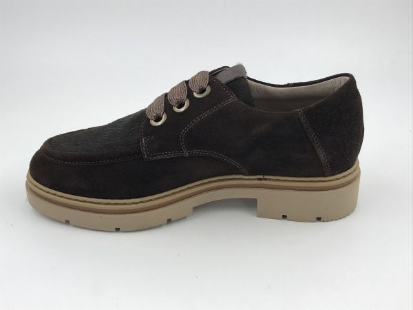 DLS dam mol suède bruin (7249 V06 velour cacao) - Stiletto Schoenen (Oudenaarde)