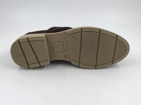 DLS dam mol suède bruin (7249 V06 velour cacao) - Stiletto Schoenen (Oudenaarde)