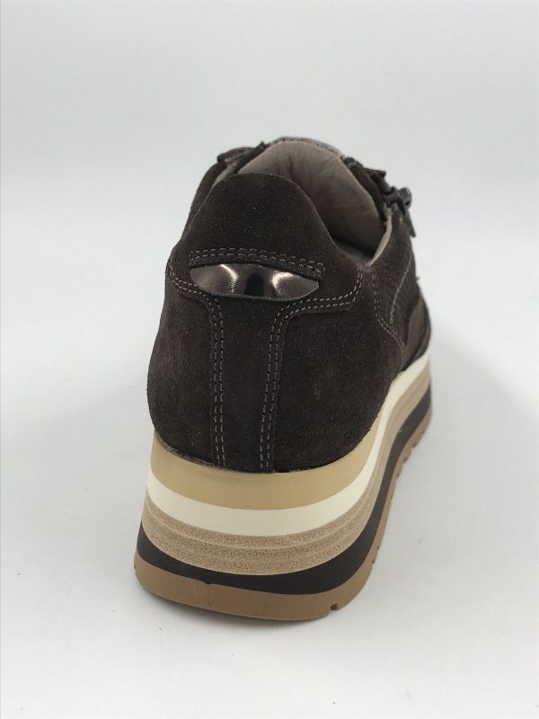 DLS dam run suède bruin (7145 V03 velour cacao) - Stiletto Schoenen (Oudenaarde)