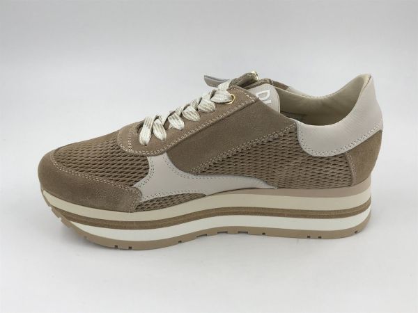 DLS dam run suède taupe (6982 V02 velour moonlight) - Stiletto Schoenen (Oudenaarde)