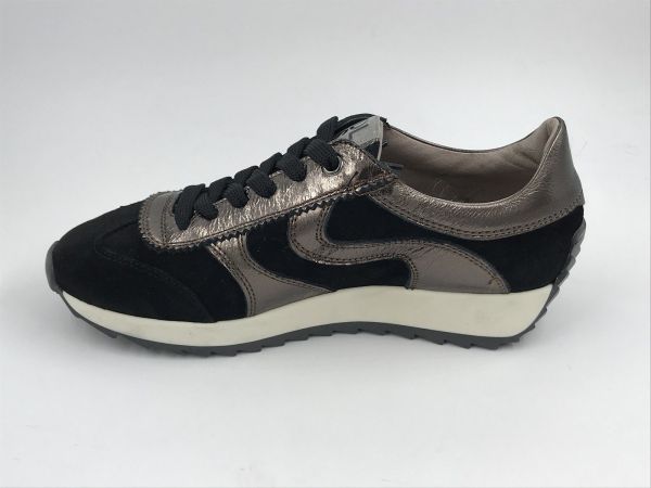 DLS dam run suède zwart (6745 V03 velour nero) - Stiletto Schoenen (Oudenaarde)