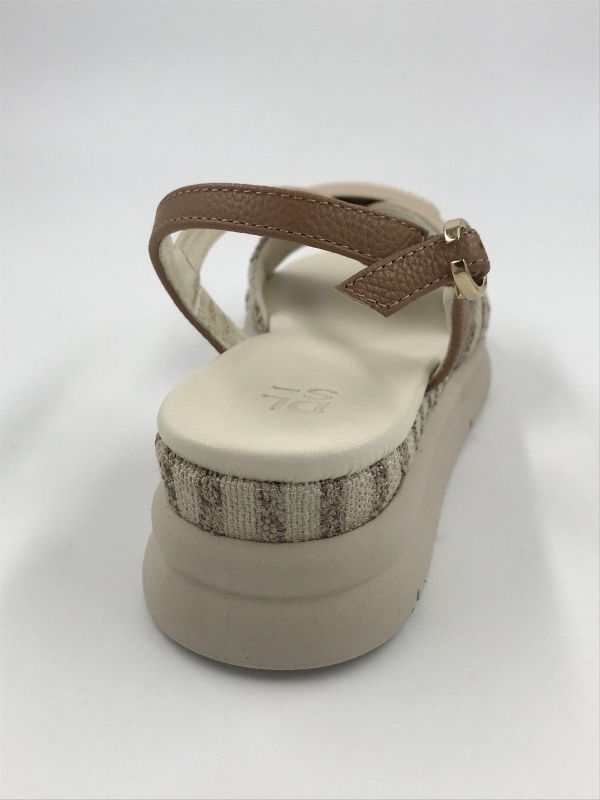 DLS dam sand led/textiel beige (7044 V01 waikiki tasso) - Stiletto Schoenen (Oudenaarde)