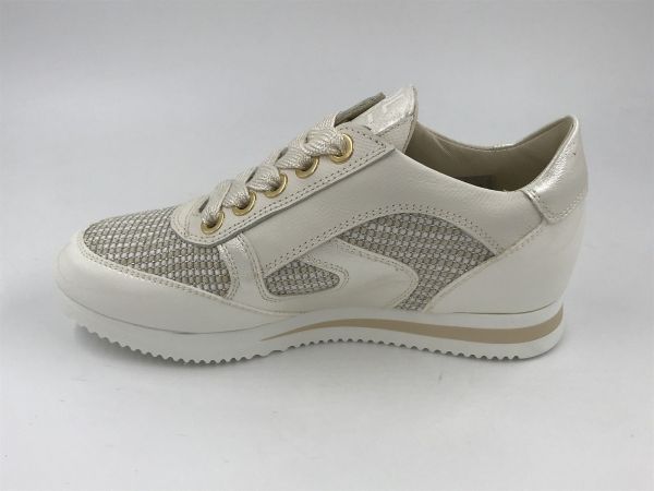 DLS dam sneaker lak/led ecru (6994 V04 gloss burro) - Stiletto Schoenen (Oudenaarde)