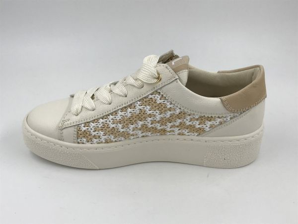DLS dam sneaker led ecru (6905 V06 alpina burro) - Stiletto Schoenen (Oudenaarde)