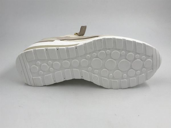 DLS dam sneaker led/nub beige (6577 V08 sun panna) - Stiletto Schoenen (Oudenaarde)