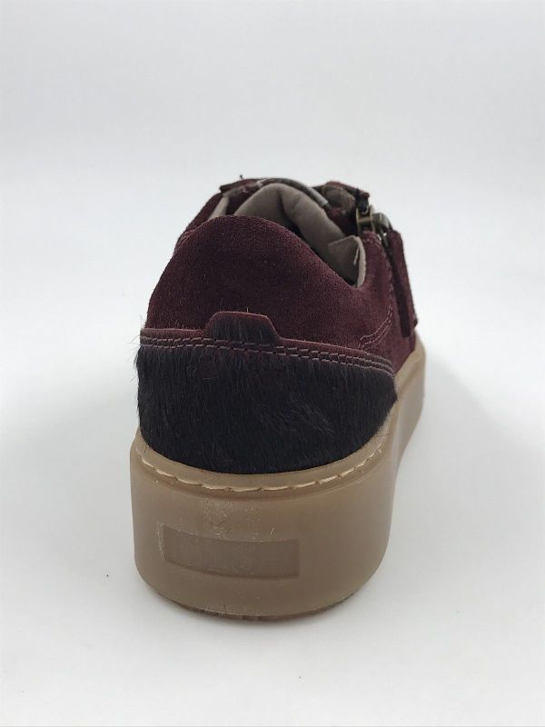DLS dam sneaker suède bordeaux (7103 V02 velour rubino) - Stiletto Schoenen (Oudenaarde)