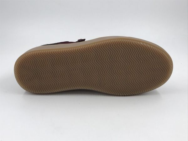DLS dam sneaker suède bordeaux (7103 V02 velour rubino) - Stiletto Schoenen (Oudenaarde)