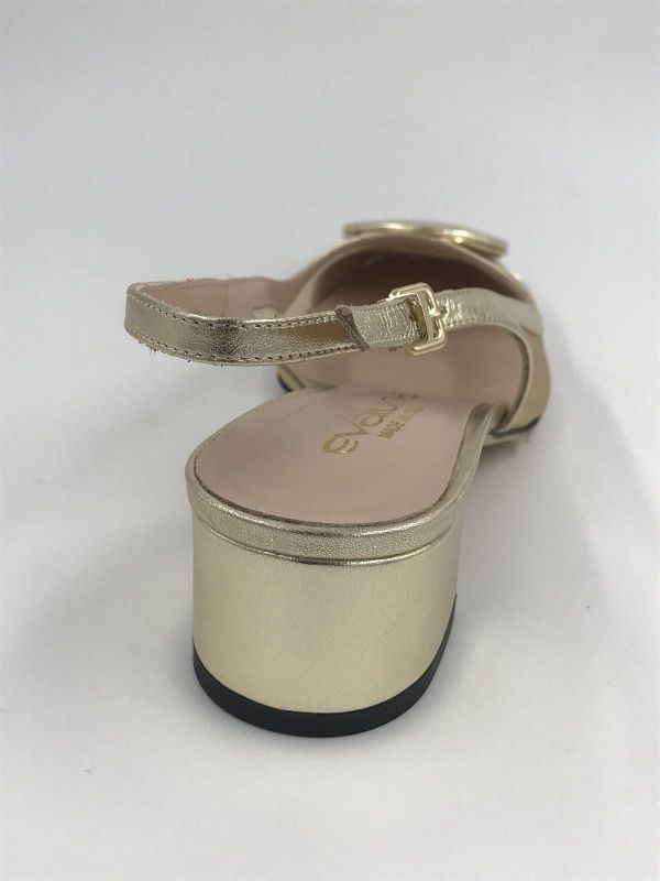 Evaluna dam Dec/sand text/led goud (2108 glamour nappa laminato platino) - Stiletto Schoenen (Oudenaarde)