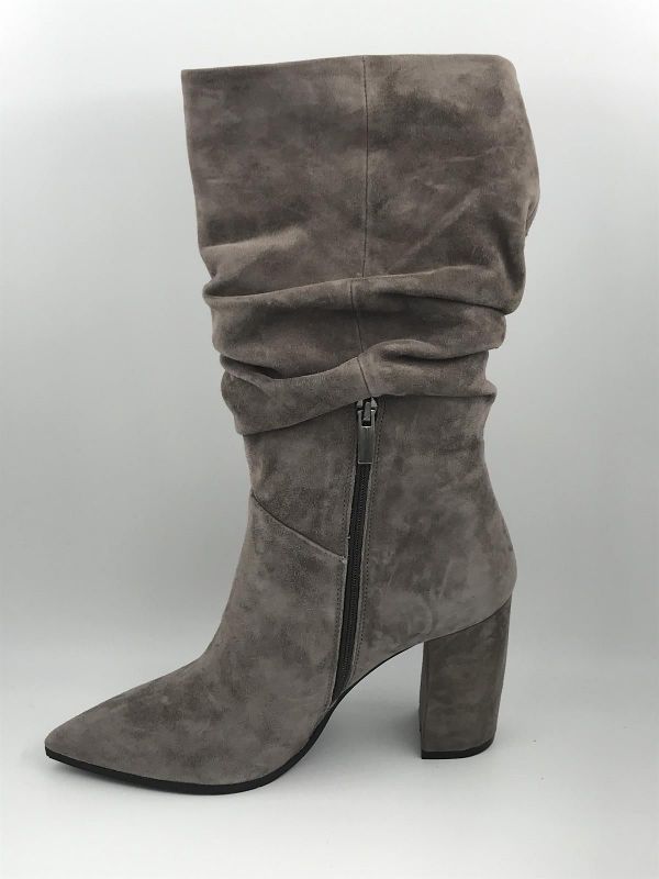 Evaluna dam Llaars suède taupe (9001) - Stiletto Schoenen (Oudenaarde)