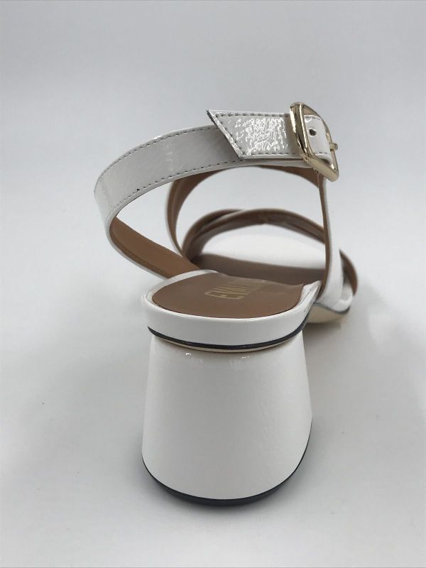 Evaluna dam sand lakled wit (K105 kerry slide bianco) - Stiletto Schoenen (Oudenaarde)