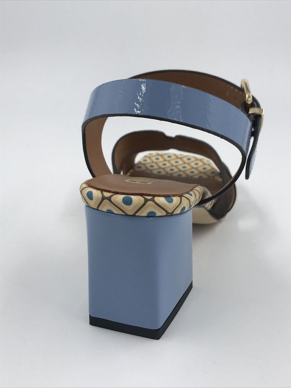 Evaluna dam sand led blauw (5452 doriana 26 crosta nokd slide B60NS) - Stiletto Schoenen (Oudenaarde)