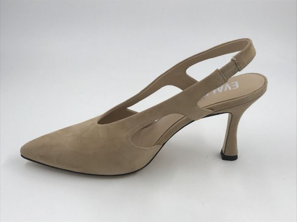 Evaluna dam sand suède beige (1848lidid 26 camoscio fudge B6166) - Stiletto Schoenen (Oudenaarde)