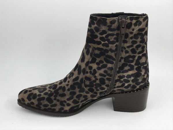 Floris dam KLaars suède leopard (SFW-50065-34-02 evi 05.05 Taupe G) - Stiletto Schoenen (Oudenaarde)