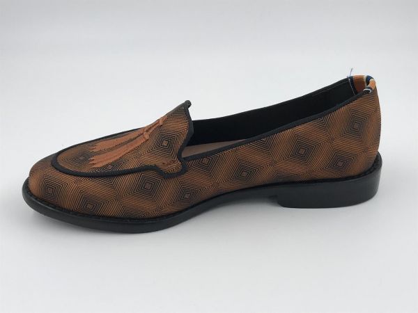 Floris dam loafer textile rust (85426/04 7684G) - Stiletto Schoenen (Oudenaarde)