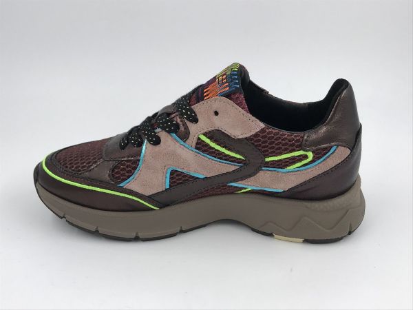 Floris dam run led/suède bordeaux (SFW-10174-84-01 daysi 09.02 brordeaux G) - Stiletto Schoenen (Oudenaarde)