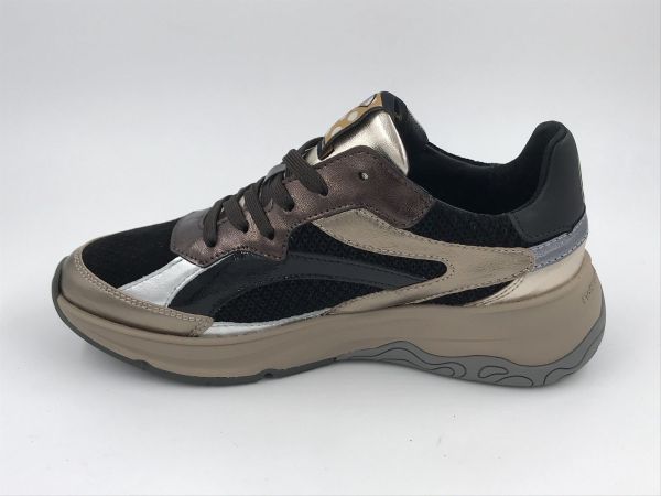 Floris dam run led/suède brons-zwart (SFW-10141-92-01 holli 02.04 bronz G) - Stiletto Schoenen (Oudenaarde)