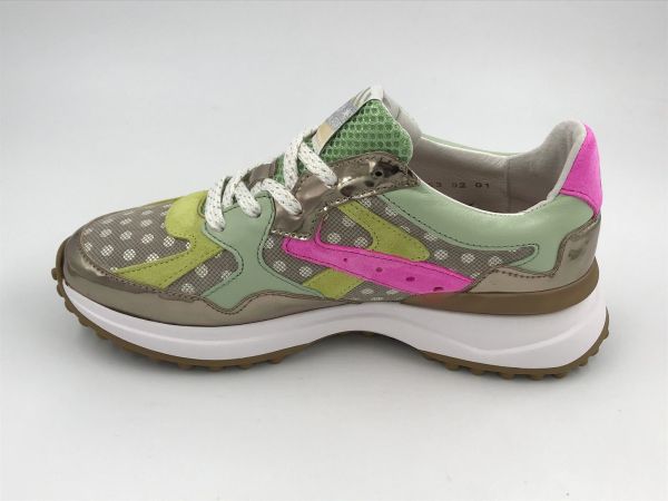Floris dam runner led/nub brons (SFW-10153-92-01/noppi 46.08 brons G) - Stiletto Schoenen (Oudenaarde)
