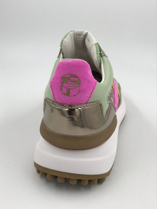 Floris dam runner led/nub brons (SFW-10153-92-01/noppi 46.08 brons G) - Stiletto Schoenen (Oudenaarde)