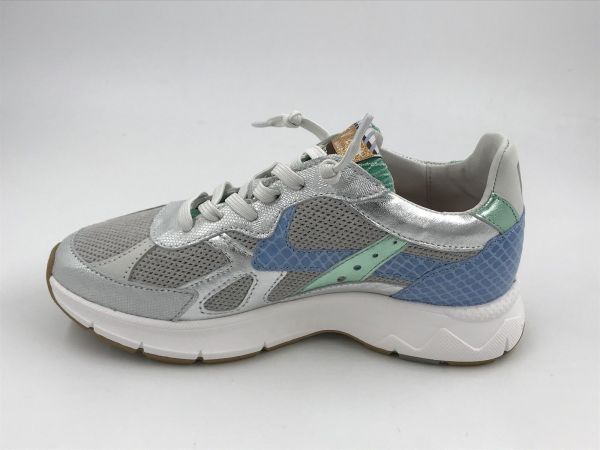 Floris dam runner led/nub zilver (SFW-10152-90-01/daysi 05.04 silver G) - Stiletto Schoenen (Oudenaarde)