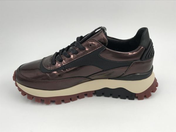 Floris dam runner metled darkbrown (SFW-10100-21-02 grommi 01.05 darkbrown G) - Stiletto Schoenen (Oudenaarde)