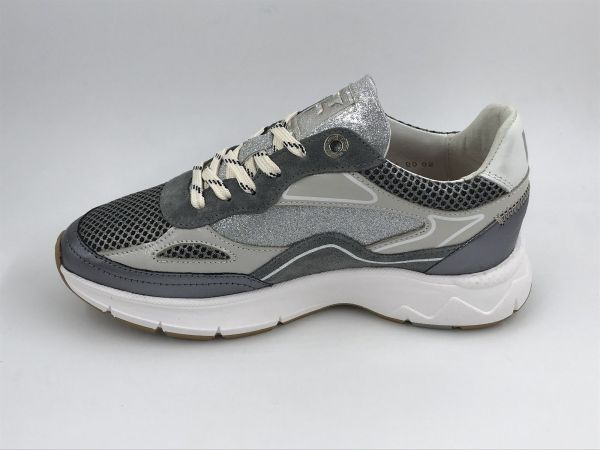 Floris dam runner metled zilver (SFW-10101-90-02 daysi 01.11 zsilver G) - Stiletto Schoenen (Oudenaarde)