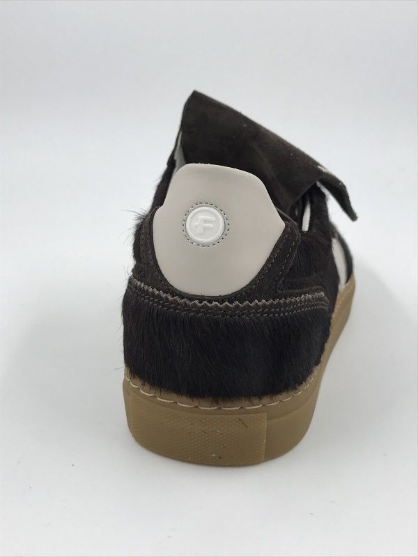 Floris dam sneaker led bruin (SFW-10166-21-01/minni 07.01 darkbrown G) - Stiletto Schoenen (Oudenaarde)