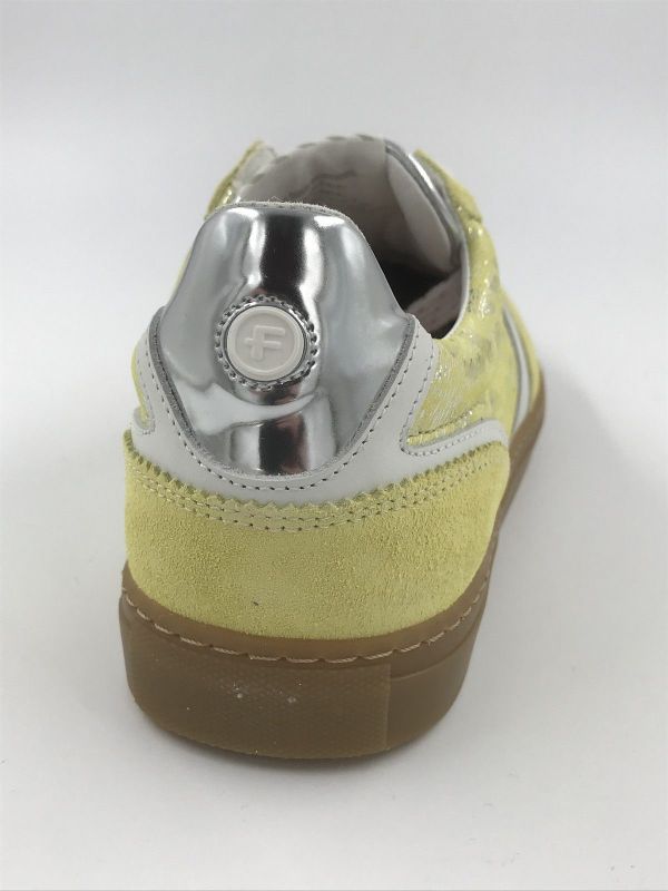 Floris dam sneaker led/nub geel (SFW-10096-70-01/minni 04.21 yellow G) - Stiletto Schoenen (Oudenaarde)