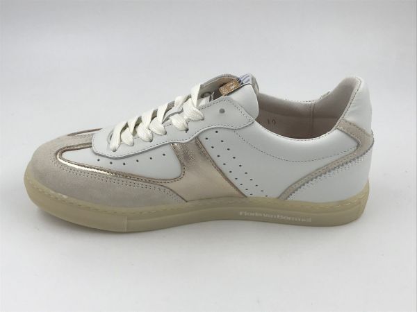 Floris dam sneaker led wit/goud (SFW-10096-60-10/minni 04.27 white G) - Stiletto Schoenen (Oudenaarde)