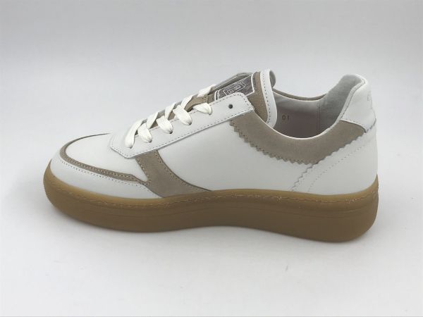 Floris dam sneaker led wit (SFW-10158-61-01/fygi 01.01 darkwhite G1/2) - Stiletto Schoenen (Oudenaarde)