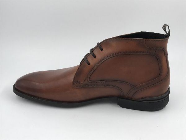 Floris her bot led cognac (SFM-50165-24-01 de hakker 01.00 darkCognac H) - Stiletto Schoenen (Oudenaarde)
