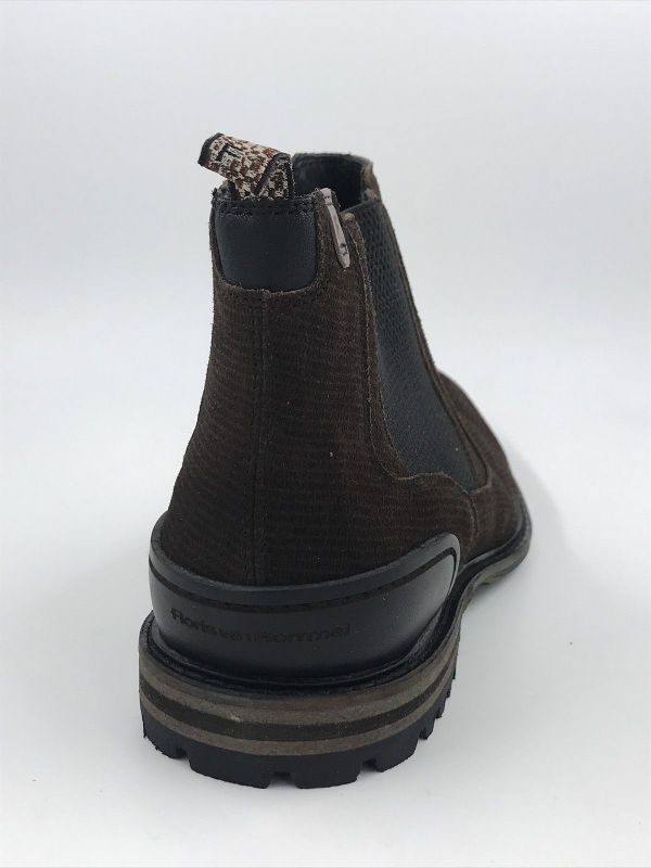 Floris her chelsey suède bruin (SFM-60039-21-01 crepi 15.12 DarkBrown H) - Stiletto Schoenen (Oudenaarde)
