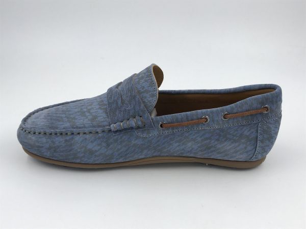 Floris her moc suède blauw (SFM-40026-42-02 de drijver02.12 lightblue H) - Stiletto Schoenen (Oudenaarde)
