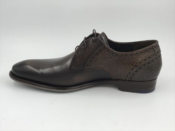 Floris her mol led bruin (SFM-30361-21-06 de stapper 39.80 darkBrown G1/2) - Stiletto Schoenen (Oudenaarde)