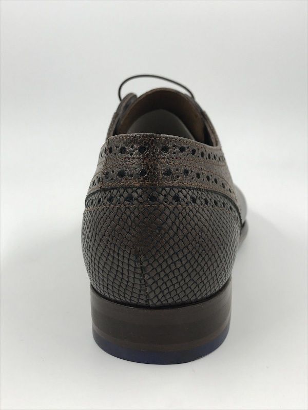 Floris her mol led bruin (SFM-30361-21-06 de stapper 39.80 darkBrown G1/2) - Stiletto Schoenen (Oudenaarde)