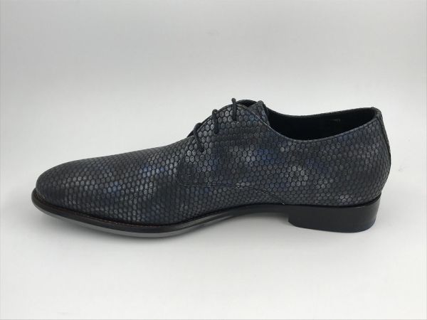 Floris her mol led print blauw (SFM-30333-41-01 de stapper63.00 dark blueG1/2) - Stiletto Schoenen (Oudenaarde)