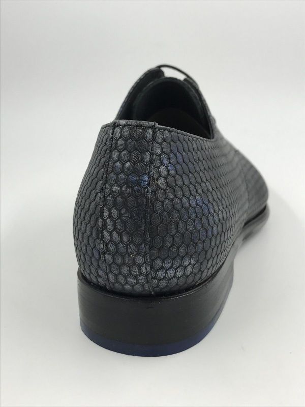 Floris her mol led print blauw (SFM-30333-41-01 de stapper63.00 dark blueG1/2) - Stiletto Schoenen (Oudenaarde)