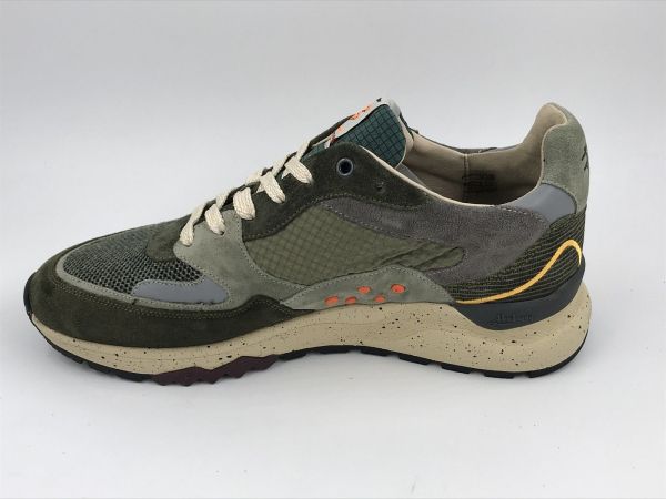 Floris her run suède kaki (SFM-10243-51-01 de treener 06.11 dark Green G1/2) - Stiletto Schoenen (Oudenaarde)