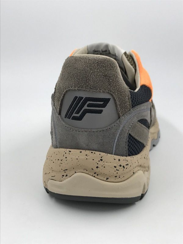 Floris her run suède taupe/oranje (SFM-10258-34-03 de rezer 01.30 taupe G1/2) - Stiletto Schoenen (Oudenaarde)