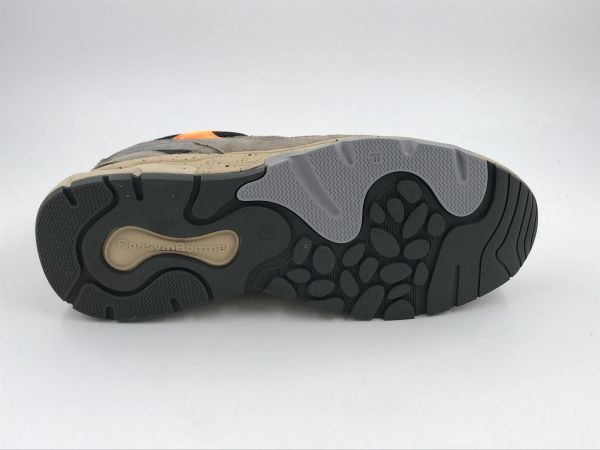 Floris her run suède taupe/oranje (SFM-10258-34-03 de rezer 01.30 taupe G1/2) - Stiletto Schoenen (Oudenaarde)