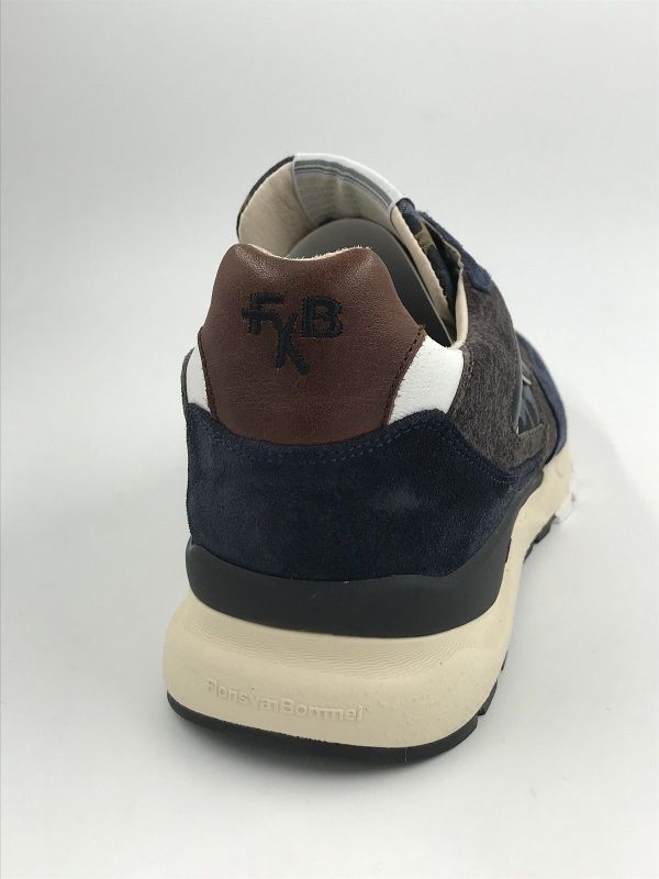 Floris her runner suède blauw (SFM-10154-42-02 de treener 01.21 lightblue G1/2) - Stiletto Schoenen (Oudenaarde)