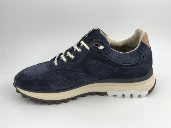 Floris her runner suède blauw (SFM-10238-41-02 de gripper 01.13 darkblue G1/2) - Stiletto Schoenen (Oudenaarde)