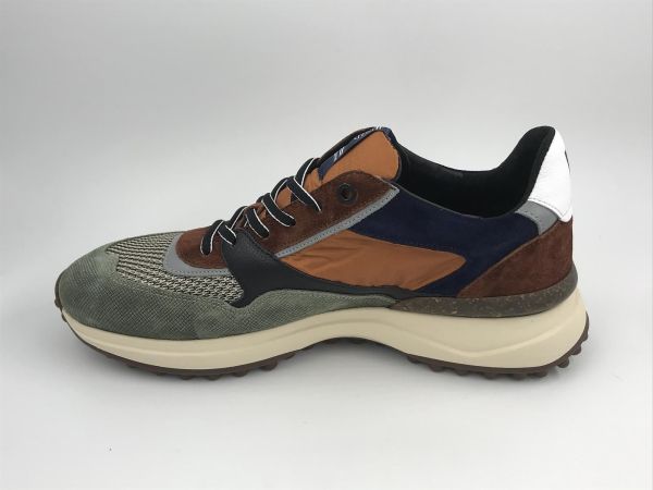 Floris her runner suède green (SFM-10139-50-01 noppi 29.14.green G1/2 s) - Stiletto Schoenen (Oudenaarde)