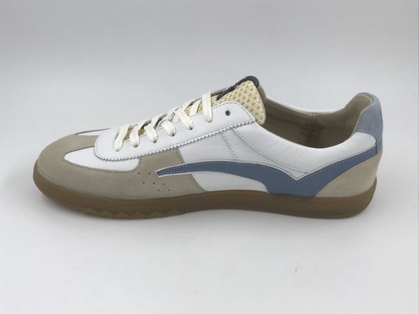 Floris her sneaker led wit/blauw (SFM-10224-60-05 de zaler01.18 white G1/2) - Stiletto Schoenen (Oudenaarde)