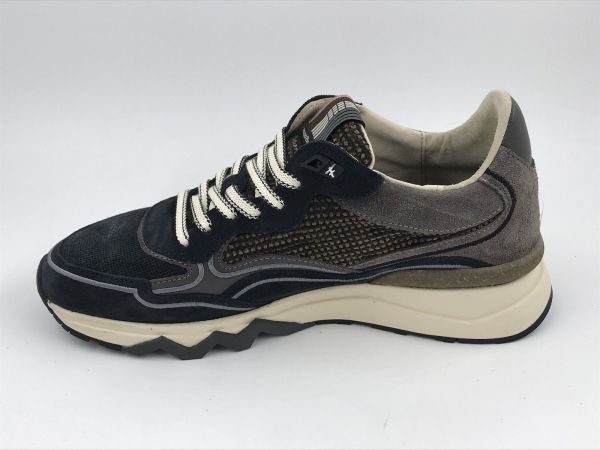 Floris her sneaker suède blauw (SFM-10198-41-01 de zager 03.15 darkblue G1/2) - Stiletto Schoenen (Oudenaarde)