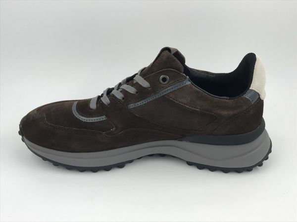 Floris her sneaker suède bruin (SFM-10139-21-02 noppi 29.70 darkBrown G1/2) - Stiletto Schoenen (Oudenaarde)